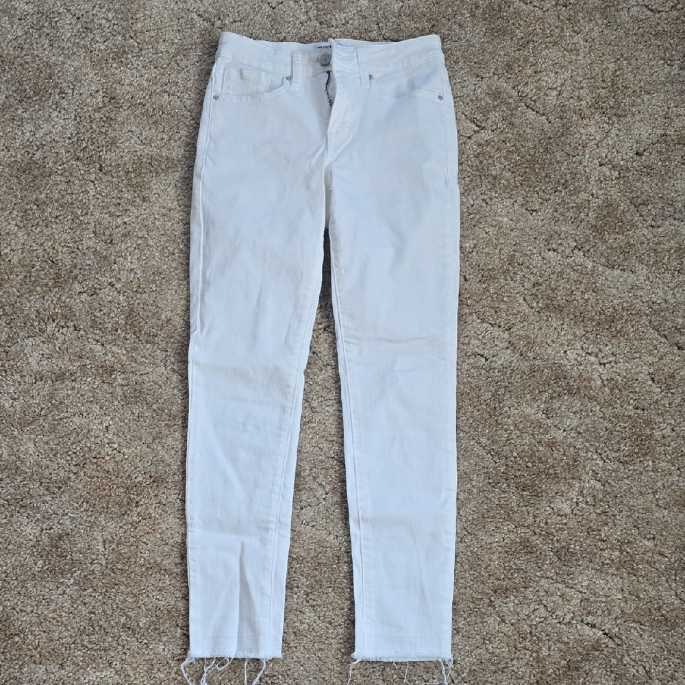 Women's White Perfect Ankle Skinny Jeans